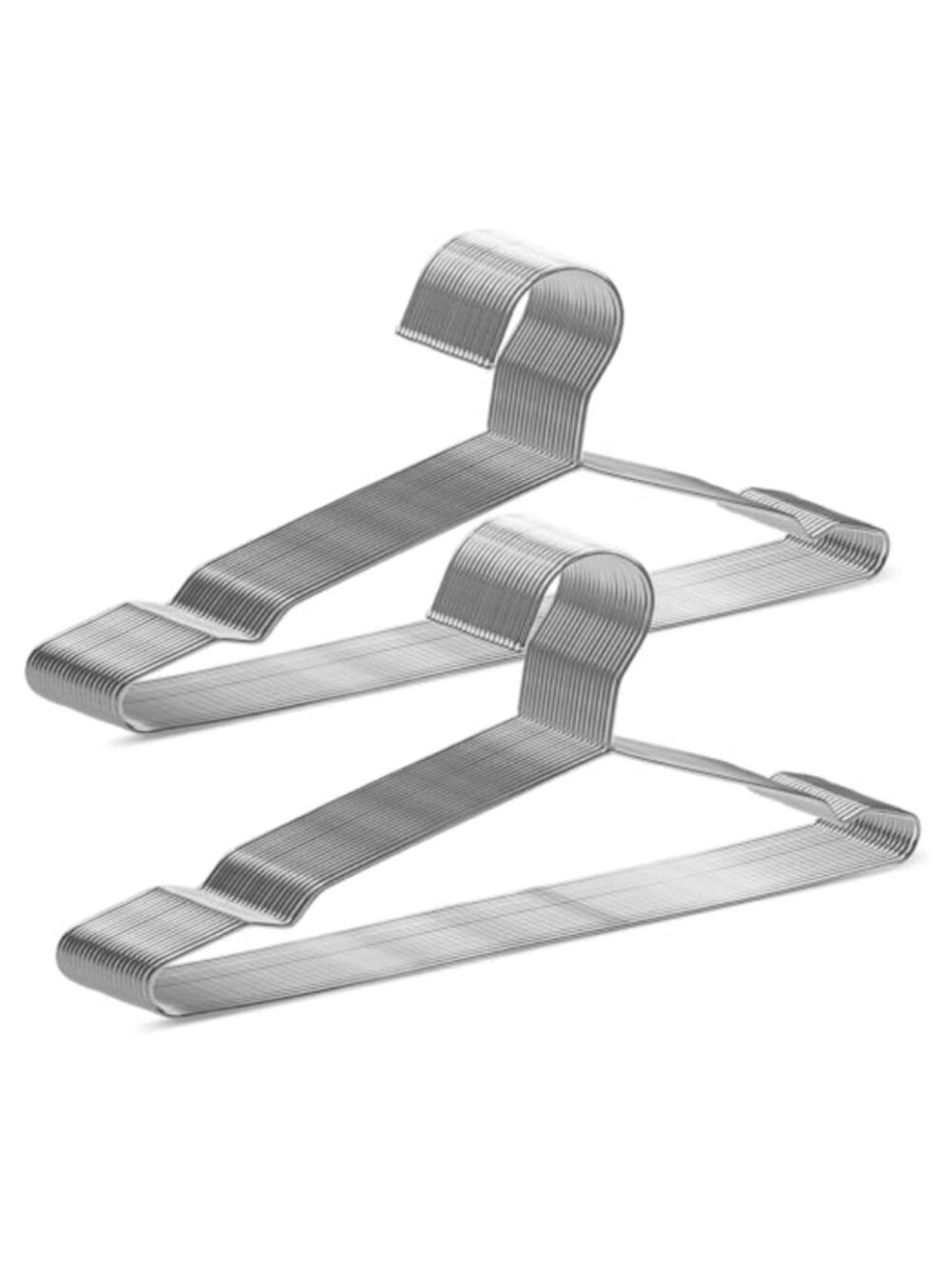 40 Pack Stainless Steel Wire Hangers Heavy Duty Thin Space Saving 16.5in